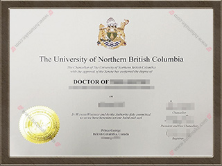北不列颠哥伦比亚大学文凭The University of Northern British Columbia degree1