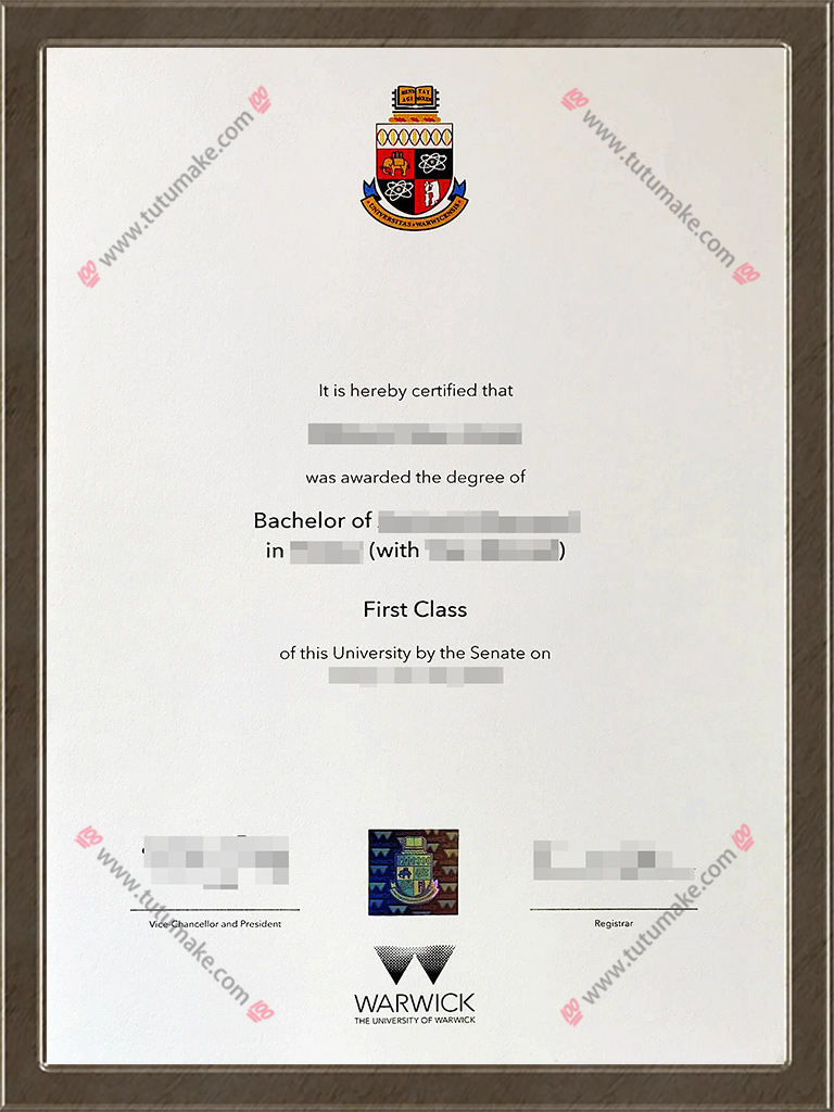 华威大学文凭UoW degreeUniversity of Warwick degree