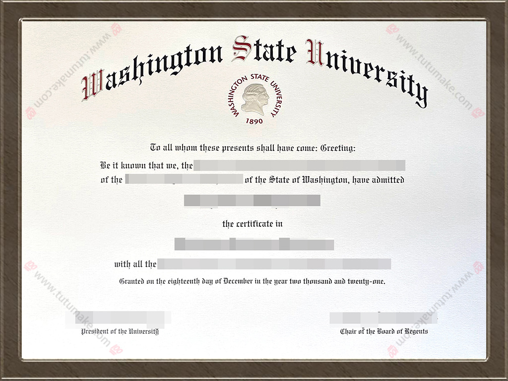 华盛顿州立大学文凭Washington State University degreeWSU degree