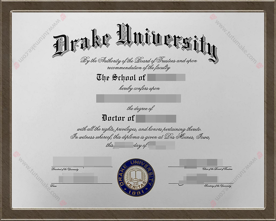 德雷克大学文凭Drake University degree