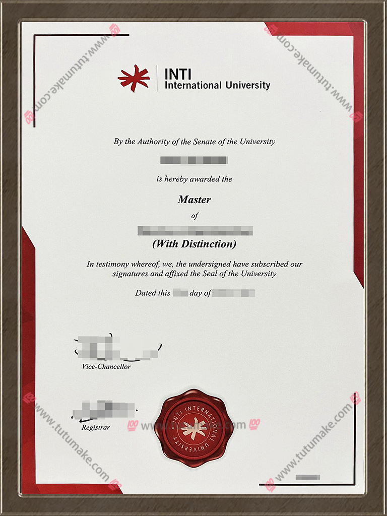 英迪国际大学文凭INTI International University degree