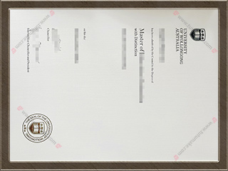 伍伦贡大学文凭University of Wollongong degree1