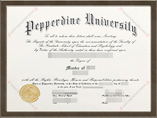 佩珀代因大学文凭PPD degreePepperdine University degree1