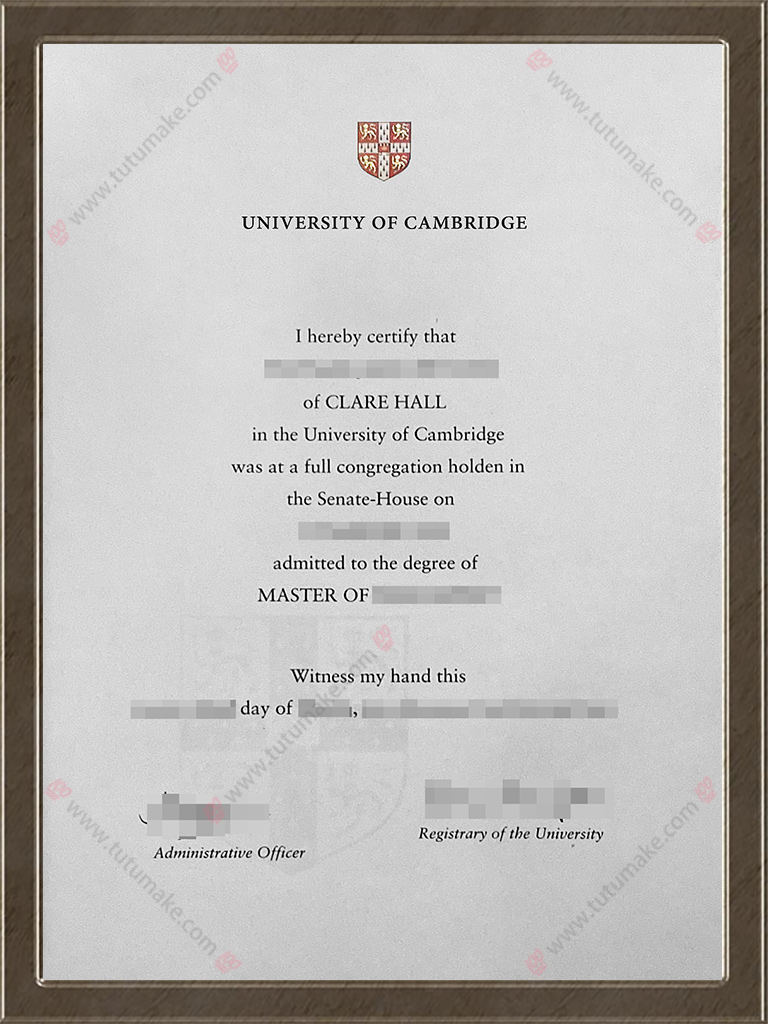 剑桥大学文凭University of Cambridge degree