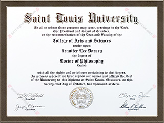 圣路易斯大学文凭Saint Louis University degree1