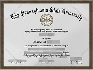 宾夕法尼亚州立大学文凭Pennsylvania State University degree1