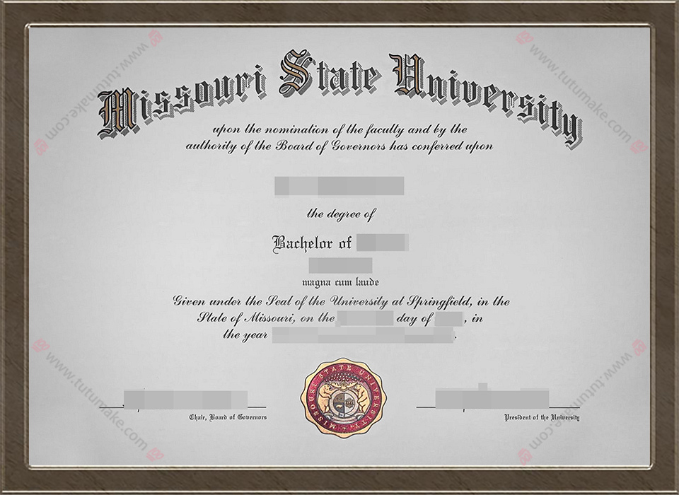 密苏里州立大学文凭MSU degreeMissouri State University degree