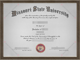 密苏里州立大学文凭MSU degreeMissouri State University degree1