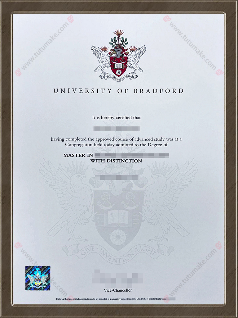 布拉德福德大学文凭University of Bradford degree