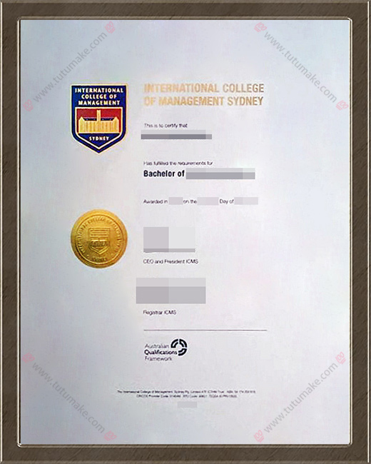 悉尼国际管理学院文凭ICMS degreeInternational College of Management Sydney degree