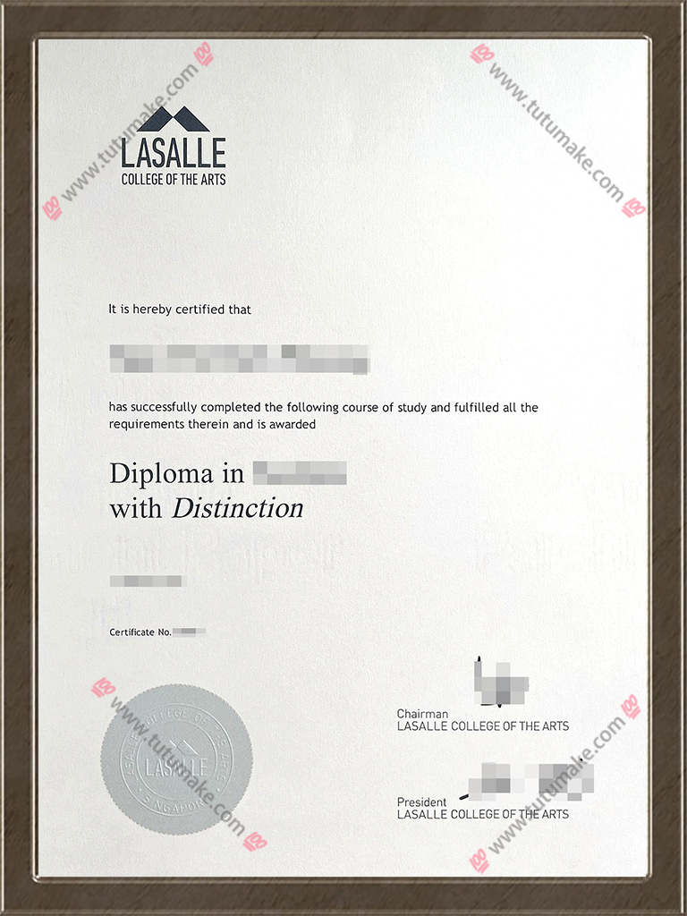 拉萨尔艺术学院文凭LASALLE College of the Arts degree