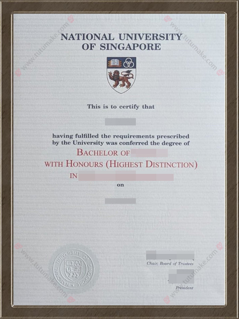 新加坡国立大学文凭NUS degreeNational University of Singapore degree