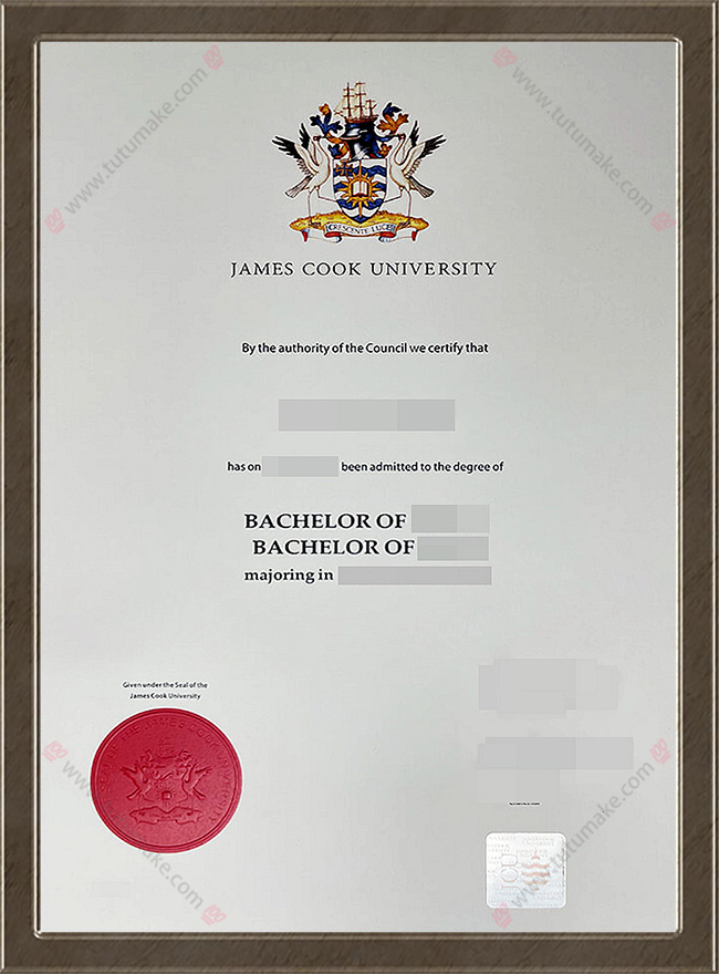 詹姆斯库克大学文凭James Cook University degreeJCU degree