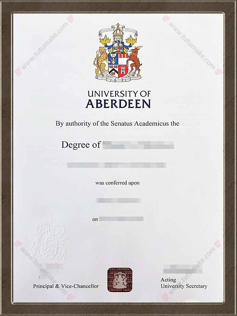 阿伯丁大学文凭University of Aberdeen degree
