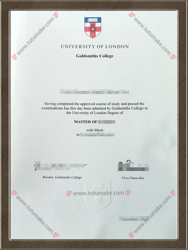 伦敦大学金匠学院文凭Goldsmiths University of London degreeGoldsmiths college degree