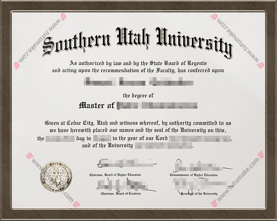 南犹他大学文凭Southern Utah University degreeSUU degree