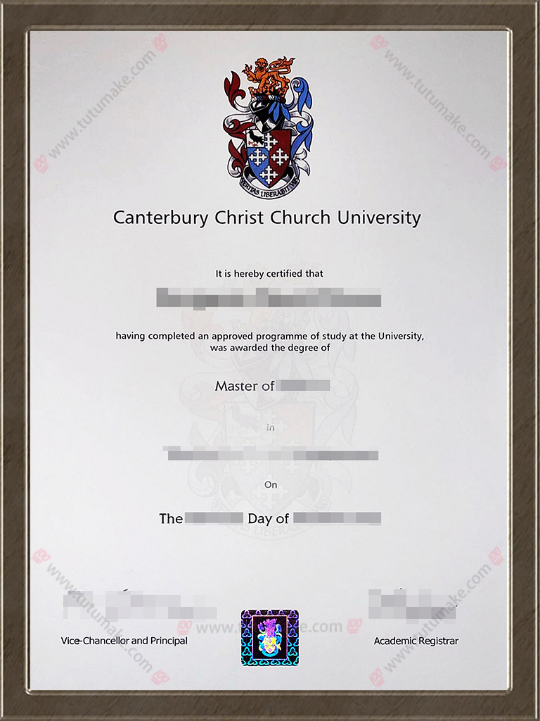 坎特伯雷基督教会大学文凭CCCU degreeCanterbury Christ Church University degree