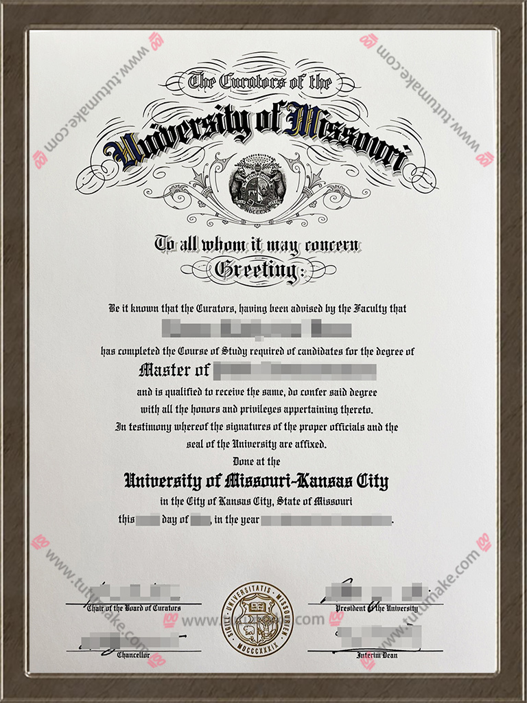 密苏里大学文凭University of Missouri degree