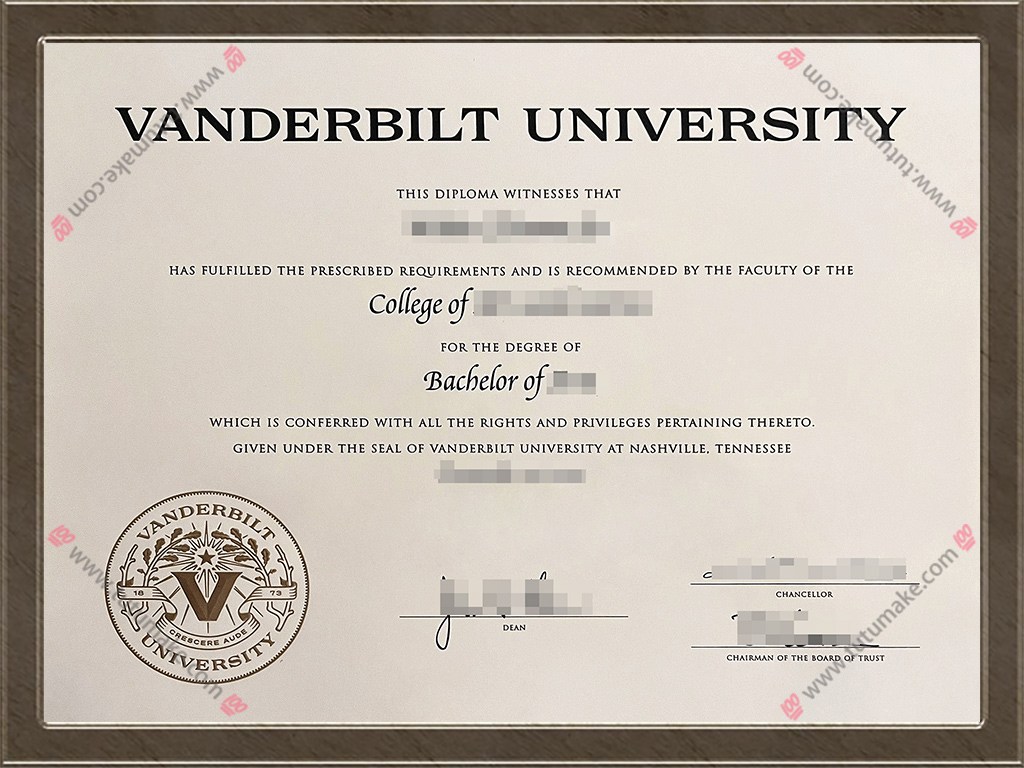 范德比尔特大学文凭Vanderbilt University degree
