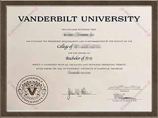 范德比尔特大学文凭Vanderbilt University degree1