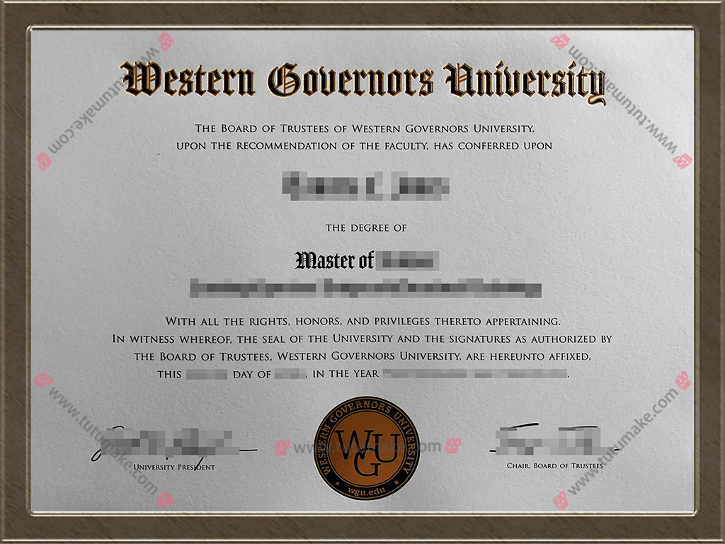 西部州长大学文凭Western Governors University degreeWGU degree