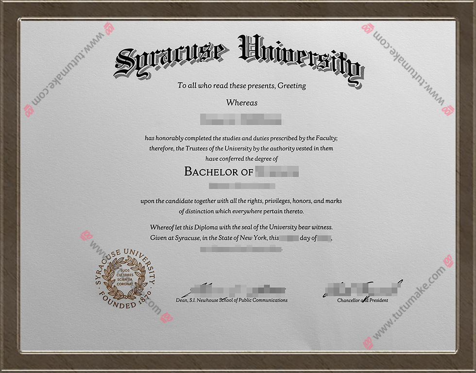 雪城大学文凭Syracuse University degree