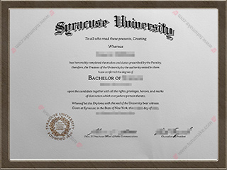 雪城大学文凭Syracuse University degree1