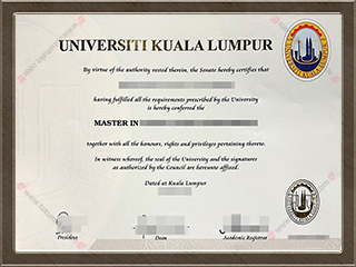 吉隆坡大学文凭UniKL degreeUniversiti Kuala Lumpur degree1