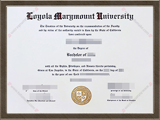 洛约拉马利蒙特大学文凭LMU degreeLoyola Marymount University degree1