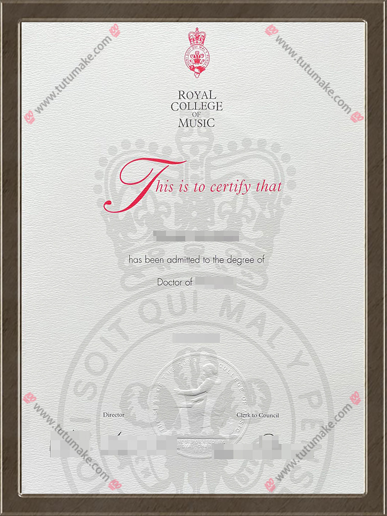 皇家音乐学院文凭RCM degreeRoyal College of Music degree