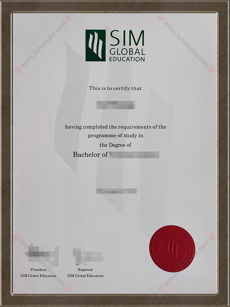 SIM全球教育文凭SIM GE文凭SIM Global Education degree