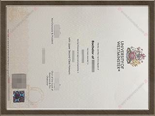 威斯敏斯特大学文凭University of Westminster degree1