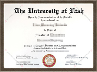 犹他大学文凭The University of Utah degree1