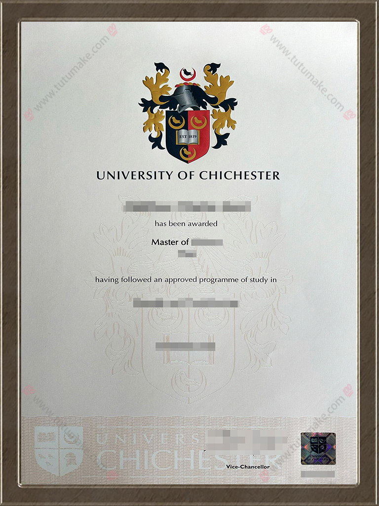 奇切斯特大学文凭UoC degreeUniversity of Chichester degree