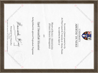 阿伯泰邓迪大学文凭University of Abertay Dundee degree1