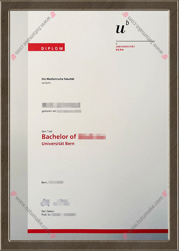 伯尔尼大学文凭Universitat Bern gradUniversity of Bern degreeUniBe degree