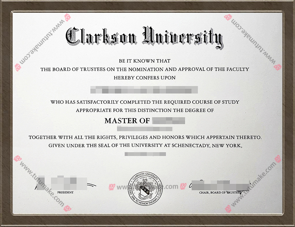 克拉克森大学文凭Clarkson University degree