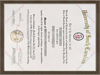 南卡罗来纳大学文凭University of South Carolina degree1