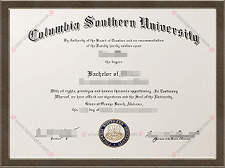 南哥伦比亚大学文凭Columbia Southern University degree1