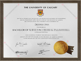 卡尔加里大学文凭University of Calgary degree1