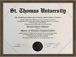 圣托马斯大学文凭St. Thomas University degree1