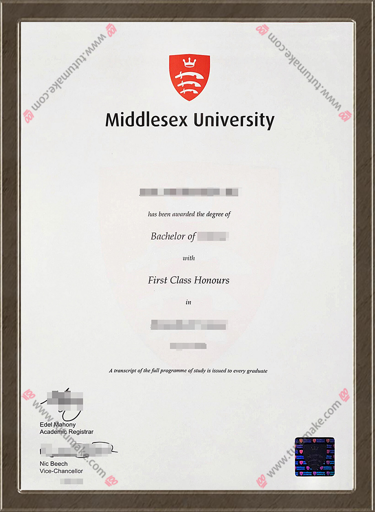 密德萨斯大学文凭Middlesex University degree