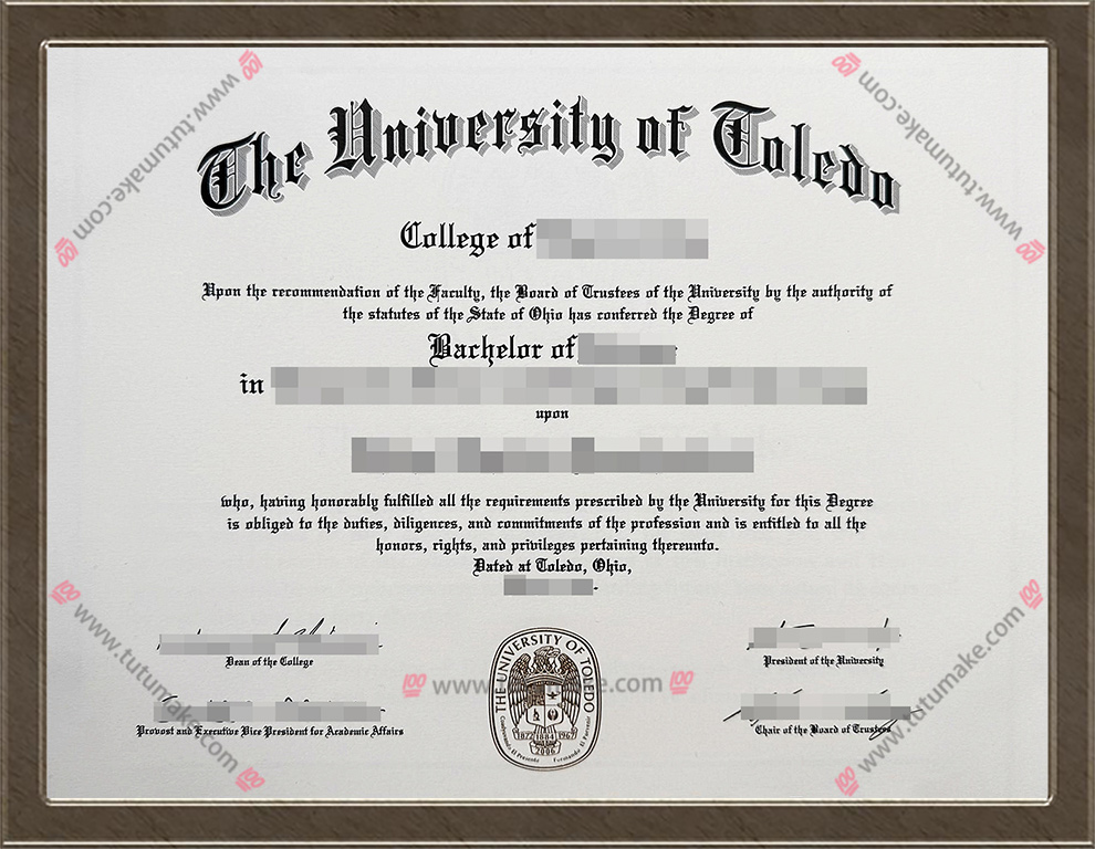 托力多大学文凭University of Toledo degree