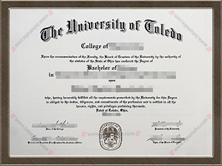 托力多大学文凭University of Toledo degree1