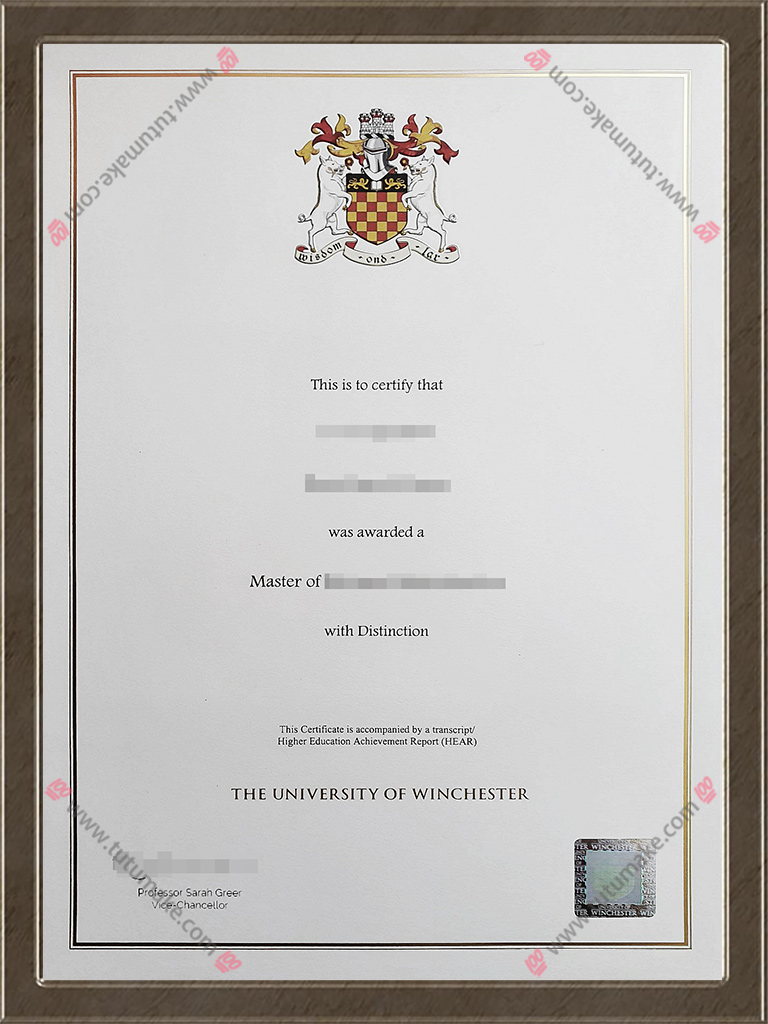 温切斯特大学文凭University of Winchester degree