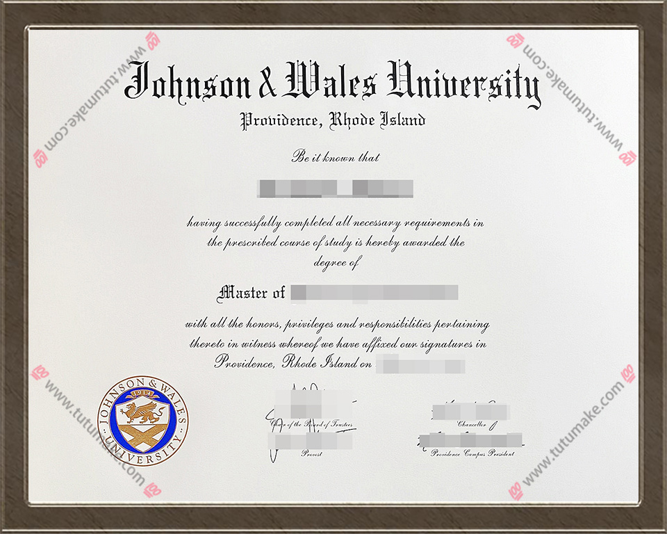 约翰逊与威尔士大学文凭Johnson Wales University degree