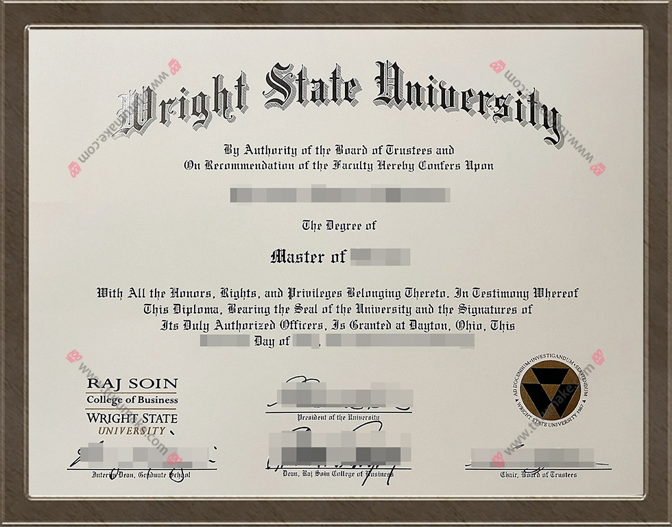 莱特州立大学文凭Wright State University degree